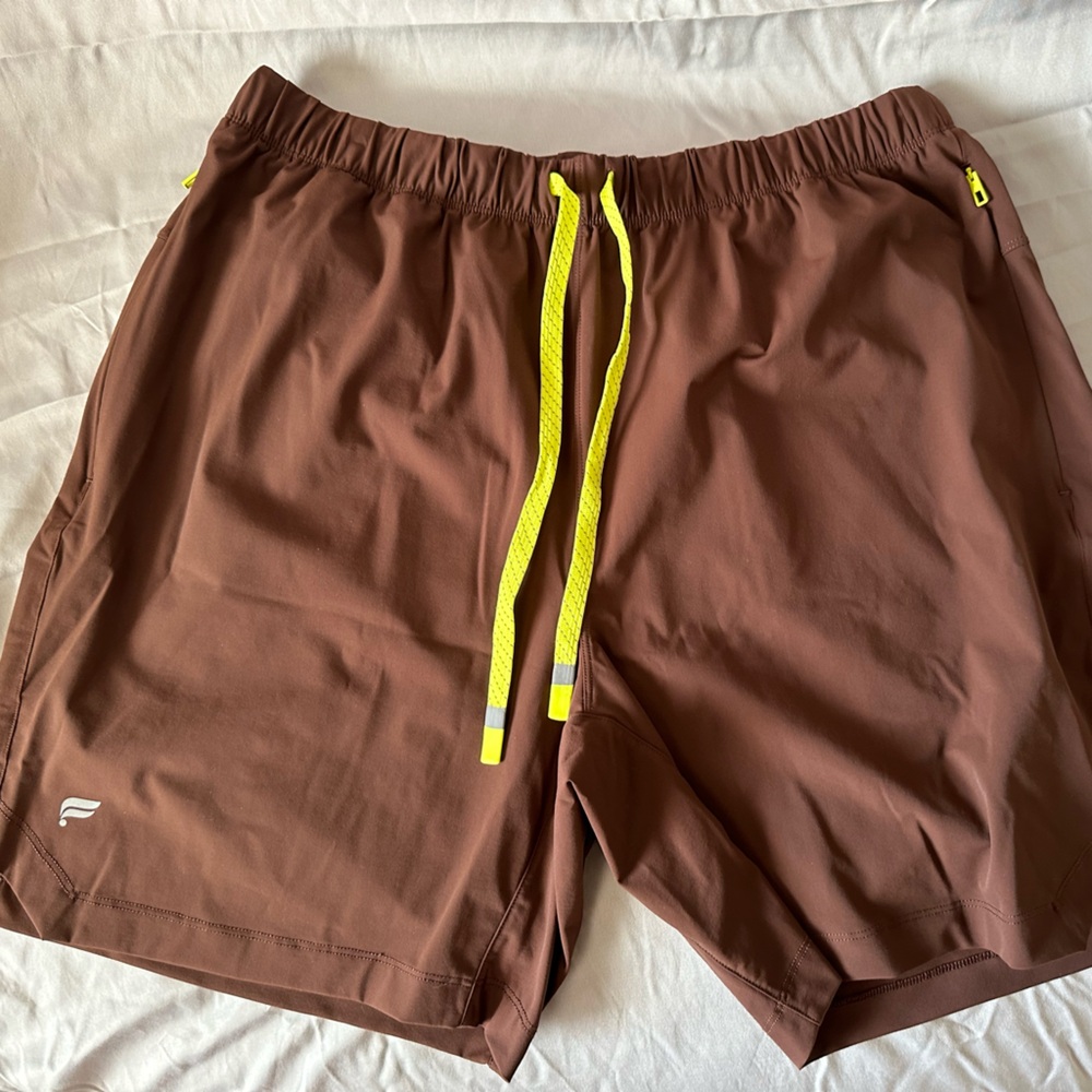 Brown 5” Athletic Shorts